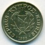 2 цента 1988 г. Кипр(11) - 126.3 - реверс
