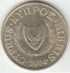 5 центов 2004 г. Кипр(11) - 127.3 - реверс
