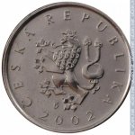 1 крона 2002 г. Чехия(25) - 148.2 - аверс