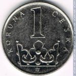 1 крона 2009 г. Чехия(25) - 148.2 - реверс