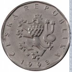 2 кроны 1993 г. Чехия(25) - 148.2 - аверс