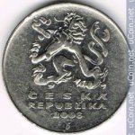 5 крон 2008 г. Чехия(25) - 148.2 - реверс