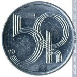 50 гелеров 1999 г. Чехия(25) - 148.2 - реверс