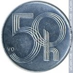 50 гелеров 2001 г. Чехия(25) - 148.2 - реверс