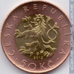 50 крон 2012 г. Чехия(25) - 148.2 - реверс