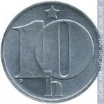 10 гелеров 1990 г. Чехия(25) - 148.2 - аверс
