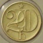 20 гелеров 1980 г. Чехия(25) - 148.2 - аверс