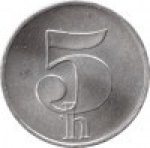 5 геллеров 1991 г. Чехия(25) - 148.2 - аверс