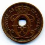1 эре 1929 г. Дания(28) -131.8 - реверс