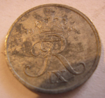 1 эре 1958 г. Дания(28) -131.8 - реверс