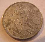 1 эре 1965 г. Дания(28) -131.8 - реверс