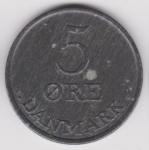 5 эре 1962 г. Дания(28) -131.8 - аверс
