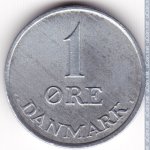 1 эре 1966 г. Дания(28) -131.8 - реверс