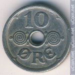 10 эре 1925 г. Дания(28) -131.8 - аверс
