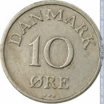 10 эре 1948 г. Дания(28) -131.8 - реверс
