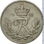 10 эре 1952 г. Дания(28) -131.8 - аверс