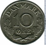10 эре 1961 г. Дания(28) -131.8 - реверс