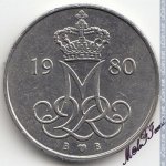 10 эре 1980 г. Дания(28) -131.8 - аверс