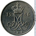 10 эре 1986 г. Дания(28) -131.8 - аверс