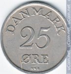 25 оре 1949 г. Дания(28) -131.8 - аверс