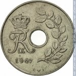 25 эре 1967 г. Дания(28) -131.8 - аверс