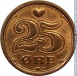 25 эре 1990 г. Дания(28) -131.8 - реверс