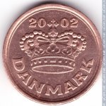 25 эре 2002 г. Дания(28) -131.8 - аверс