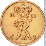 5 эре 1967 г. Дания(28) -131.8 - аверс
