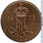 5 эре 1973 г. Дания(28) -131.8 - аверс