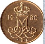 5 эре 1980 г. Дания(28) -131.8 - аверс