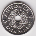 2 кроны 2007 г. Дания(28) -131.8 - аверс