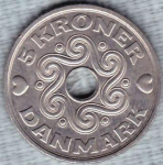 5 крон 2000 г. Дания(28) -131.8 - аверс