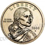 1 доллар 2001 г. США(21) - 2215.1 - аверс