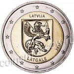 2евро 2017 г. Латвия(13) - 253.3 - аверс