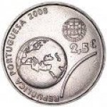 2.5 евро 2008 г. Португалия(18) -374.2 - аверс