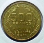 500 франков 1991 г. Джибути(7) -22.7 - аверс