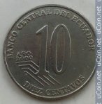 10 сентаво 2000 г. Эквадор(26) - 12.1 - аверс