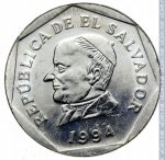 25 сентаво 1994 г. Сальвадор(19) - 4 - аверс
