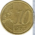 10 центов 2011 г. Эстония(26) - 85.7 - аверс