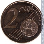 2 цента 2012 г. Эстония(26) - 85.7 - аверс