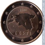 2 цента 2011 г. Эстония(26) - 130.1 - реверс