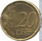 20 центов 2011 г. Эстония(26) - 130.1 - аверс