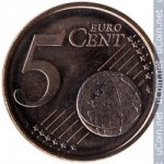 5 центов 2011 г. Эстония(26) - 85.7 - аверс