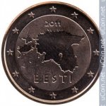 5 центов 2011 г. Эстония(26) - 130.1 - реверс