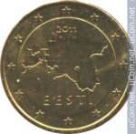 50 центов 2011 г. Эстония(26) - 130.1 - реверс