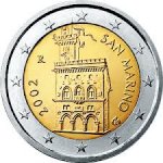 2 евро 2002 г. Сан-Марино(19) -1896.3 - реверс