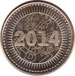 10 центов 2014 г. Зимбабве(8) - 21.9 - реверс