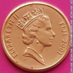 1 цент 2001 г. Фиджи(24) -10.8 - аверс