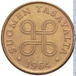 1 пенни 1964 г. Финляндия(24) -473.5 - аверс