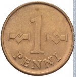 1 пенни 1964 г. Финляндия(24) -473.5 - реверс